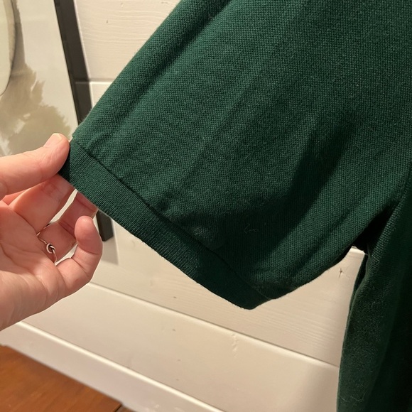 💚 LE 31 PAR SIMONS – Size L – Dark Green Organic Cotton Polo Shirt - Picture 7 of 8